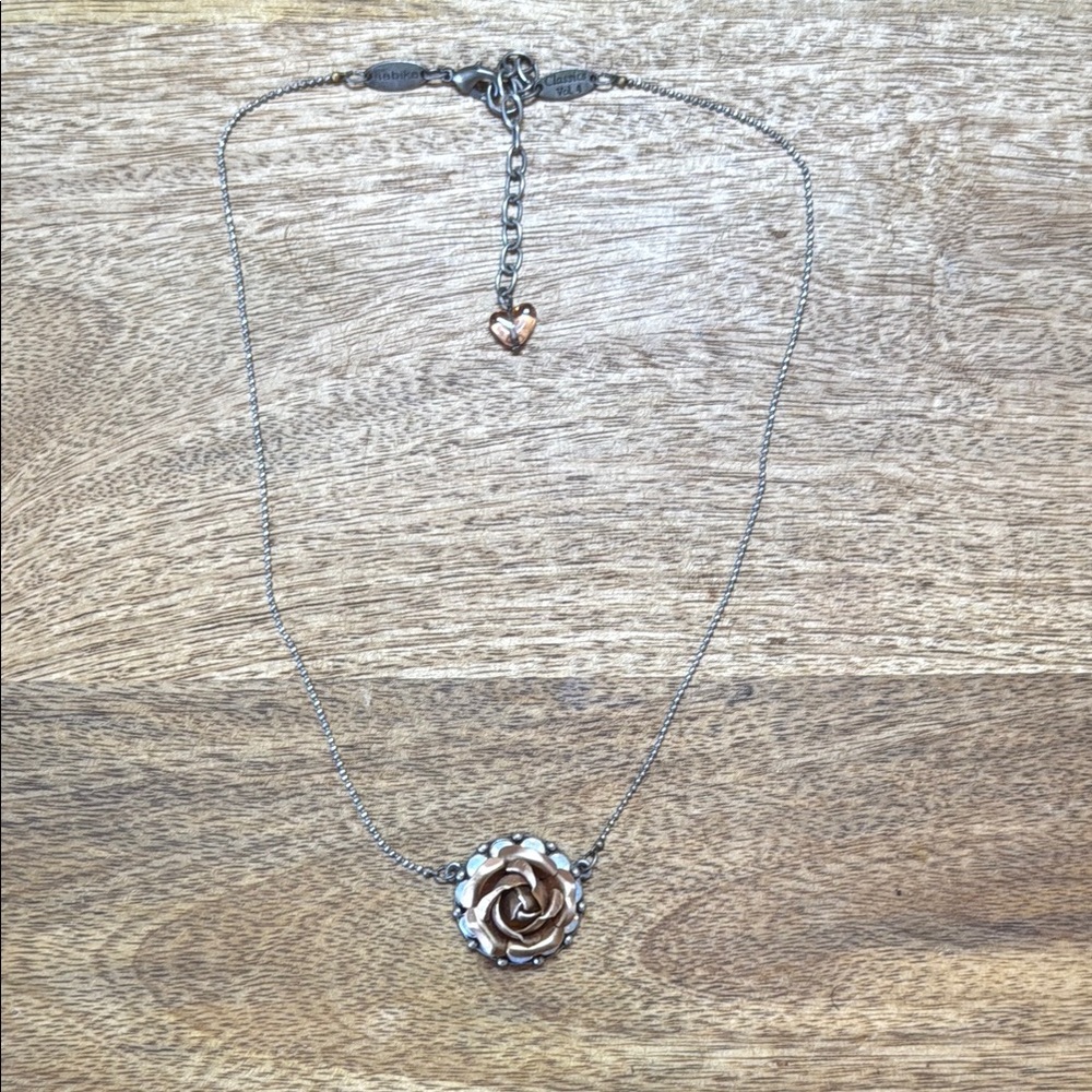 Sabika Rose Gold and Silver Necklace